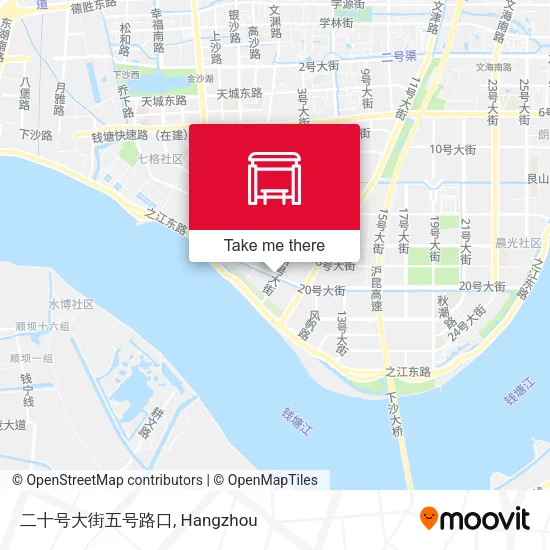二十号大街五号路口 map