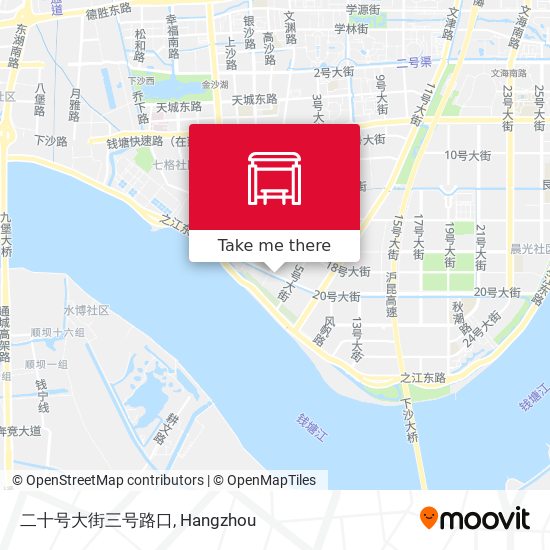 二十号大街三号路口 map