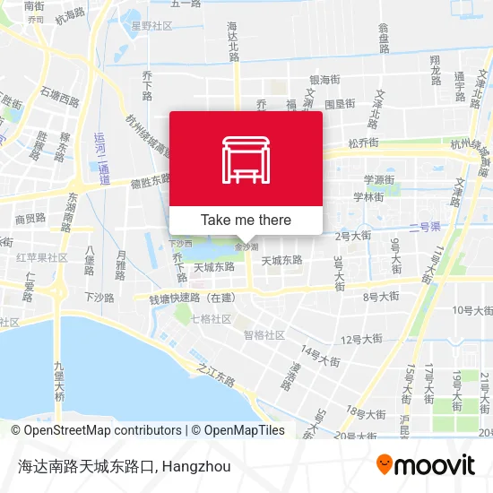 海达南路天城东路口 map