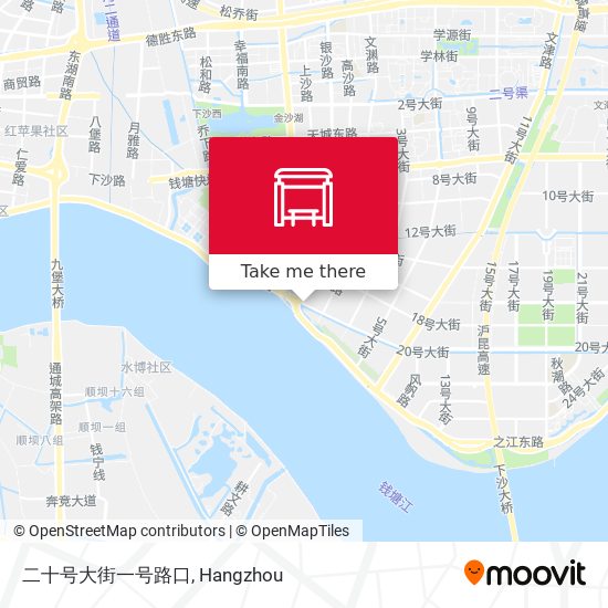 二十号大街一号路口 map