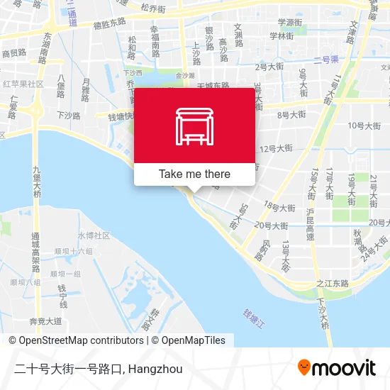 二十号大街一号路口 map