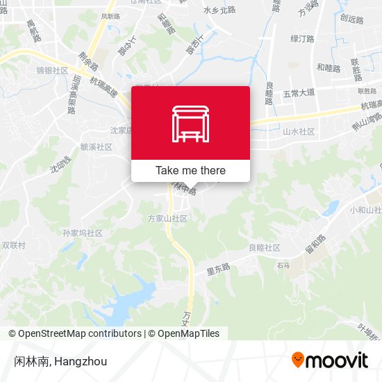闲林南 map