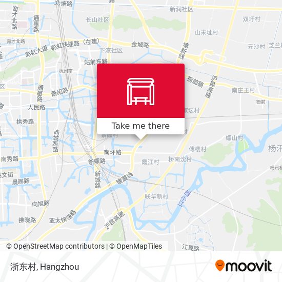 浙东村 map