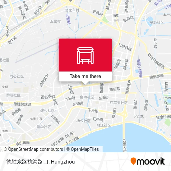 德胜东路杭海路口 map
