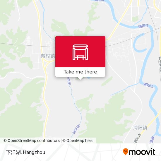 下洋湖 map