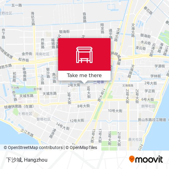 下沙城 map