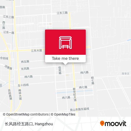 长风路经五路口 map