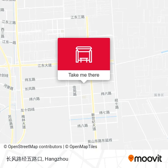 长风路经五路口 map