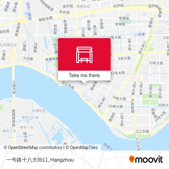 一号路十八大街口 map