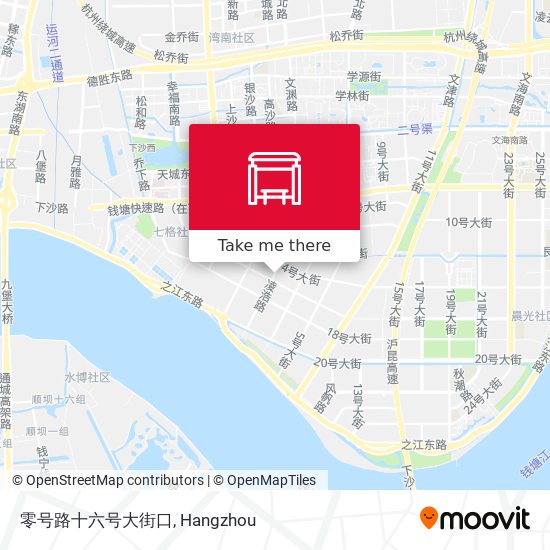 零号路十六号大街口 map