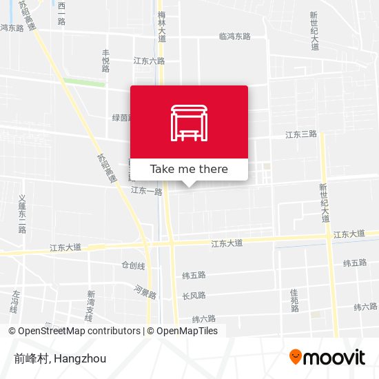 前峰村 map