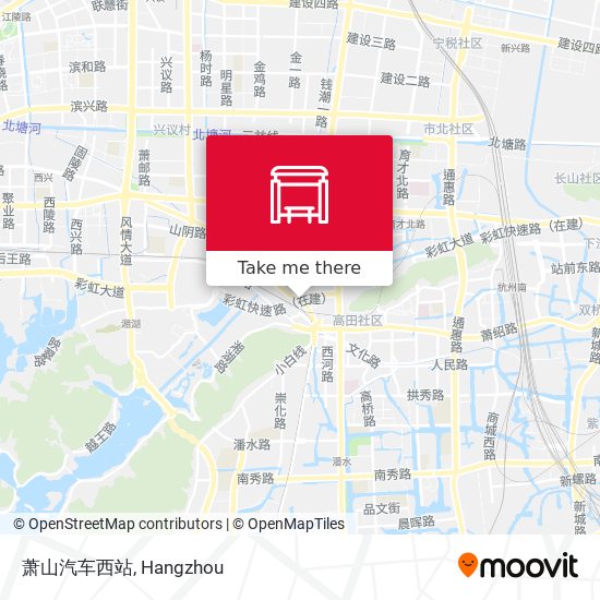 萧山汽车西站 map