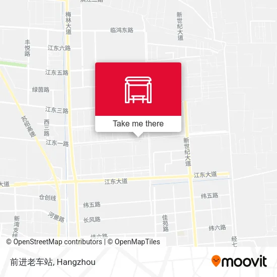 前进老车站 map