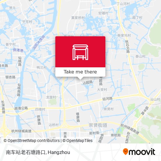 南车站老石塘路口 map