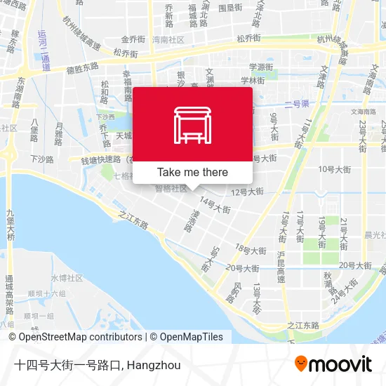 十四号大街一号路口 map