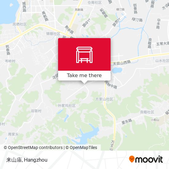 来山庙 map
