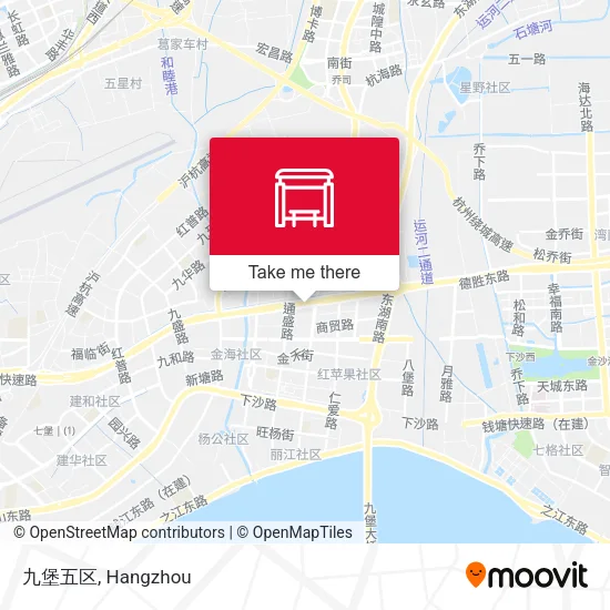 九堡五区 map