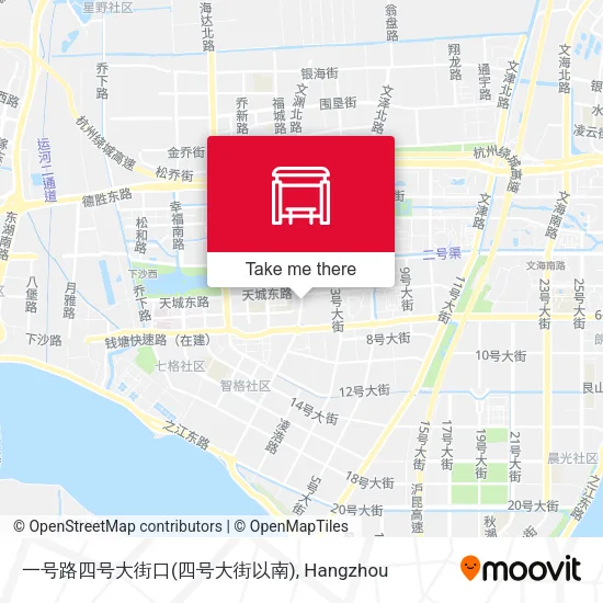 一号路四号大街口(四号大街以南) map