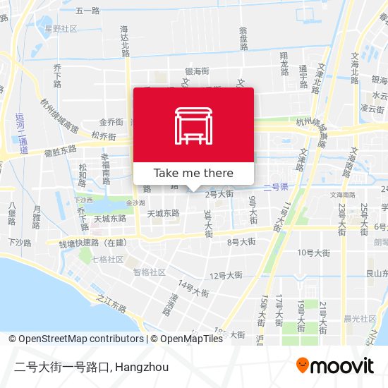 二号大街一号路口 map
