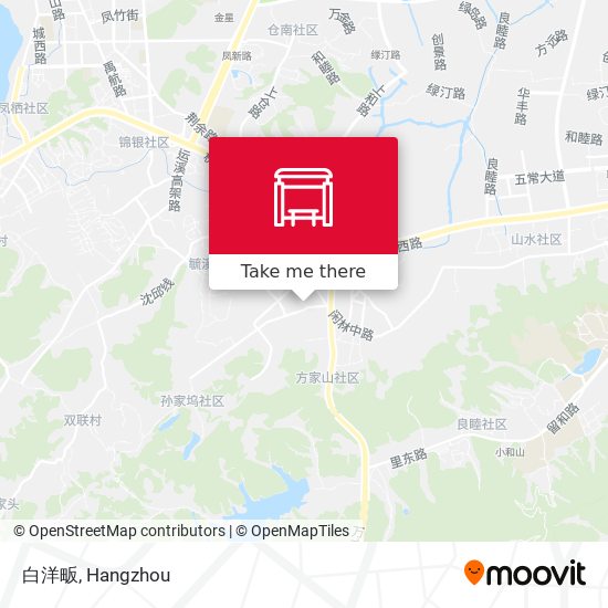 白洋畈 map