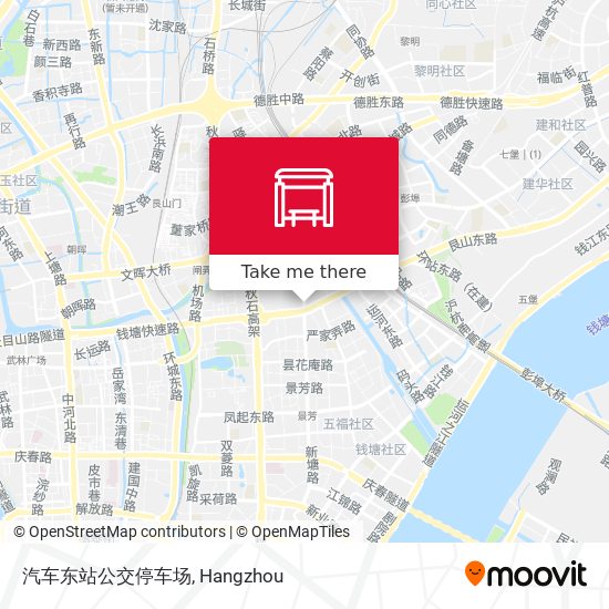 汽车东站公交停车场 map