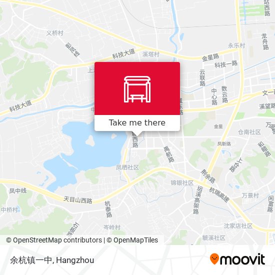 余杭镇一中 map