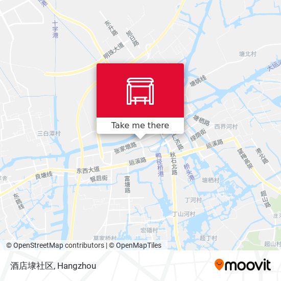 酒店埭社区 map