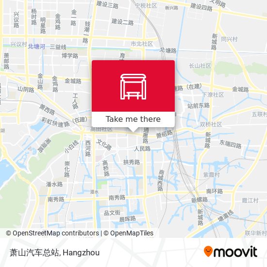 萧山汽车总站 map