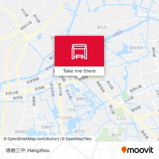 塘栖三中 map