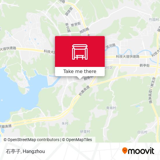 石亭子 map