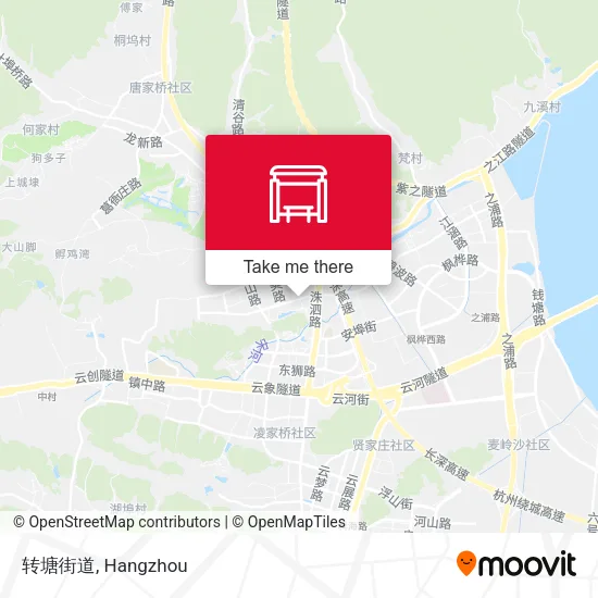 转塘街道 map