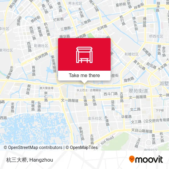 杭三大桥 map