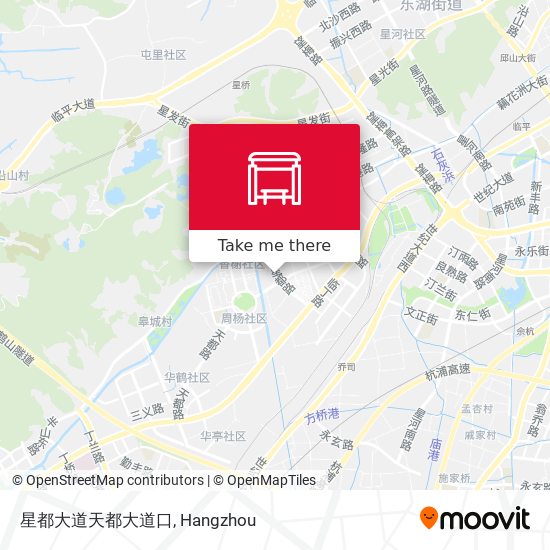 星都大道天都大道口 map