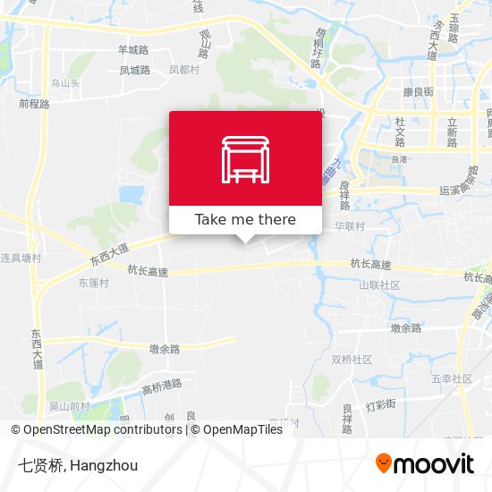 七贤桥 map