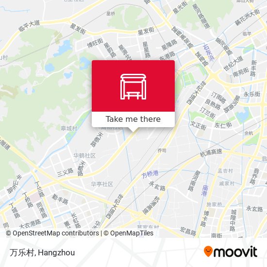 万乐村 map