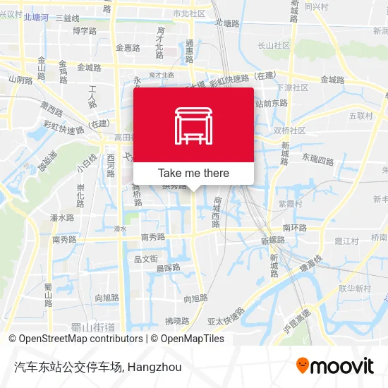 汽车东站公交停车场 map