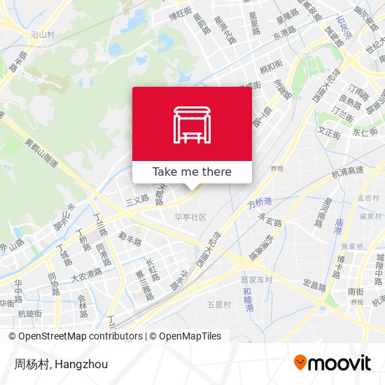 周杨村 map
