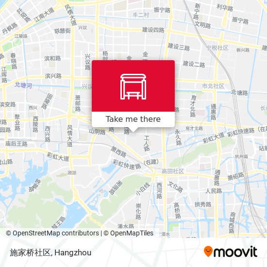施家桥社区 map