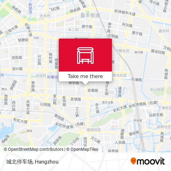 城北停车场 map