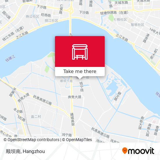顺坝南 map