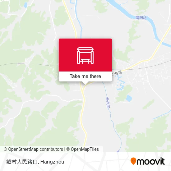 戴村人民路口 map