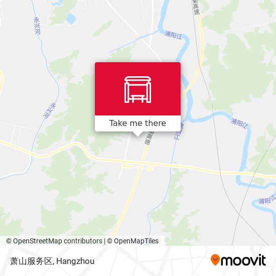 萧山服务区 map