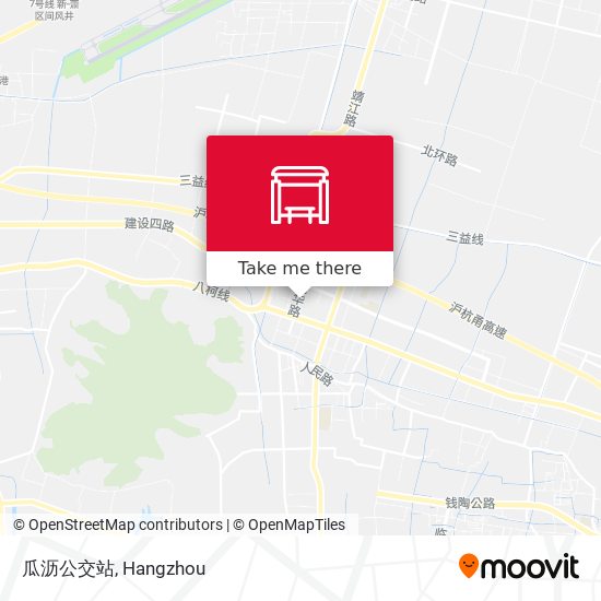 瓜沥公交站 map