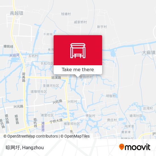 晾网圩 map