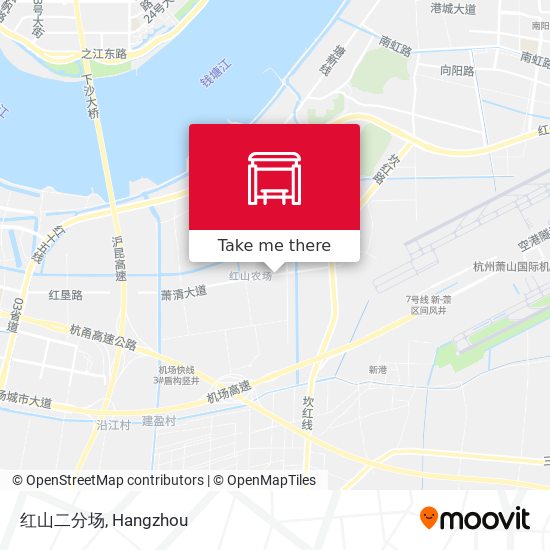 红山二分场 map