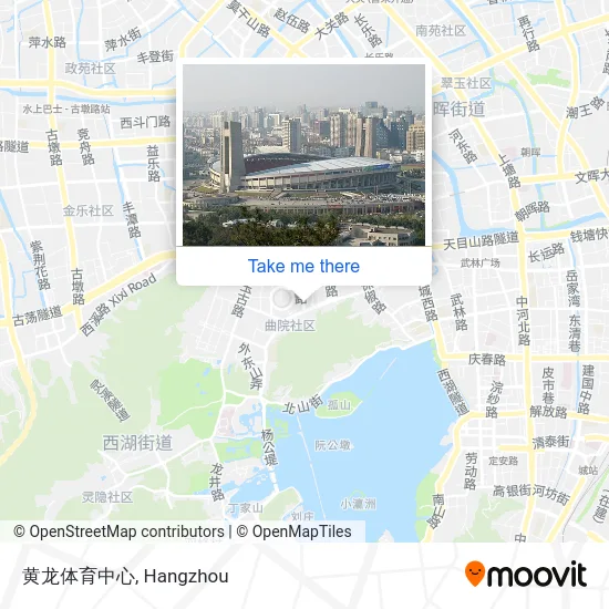 黄龙体育中心 map