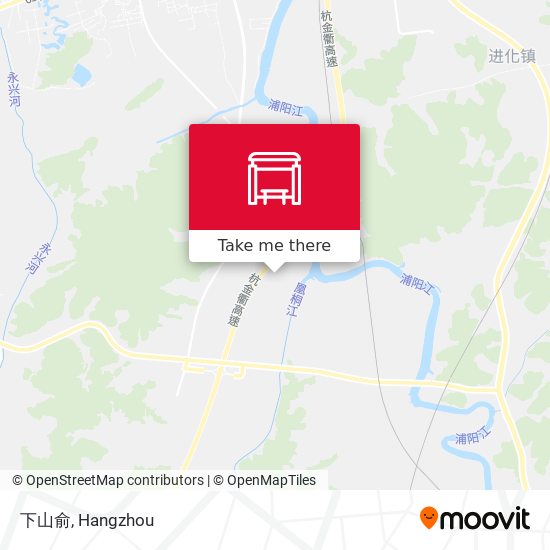 下山俞 map