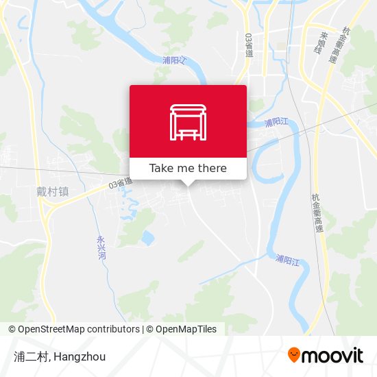 浦二村 map