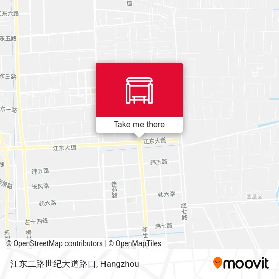 江东二路世纪大道路口 map