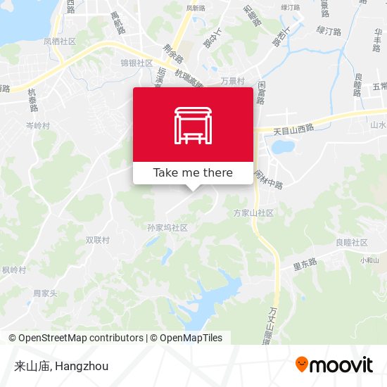 来山庙 map